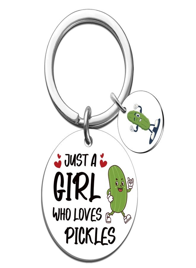 MOEXUKO Pickle Gifts for Women Cute Pickle Keychain Christmas Stocking Stuffers for Teen Girls Pickles Themed Gifts for Pickles Lovers Friends Birthday Thanksgiving Gift Ideas Stocking Stuffers for Her - Image 1